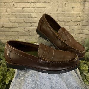 Classic Brown Leather Loafers